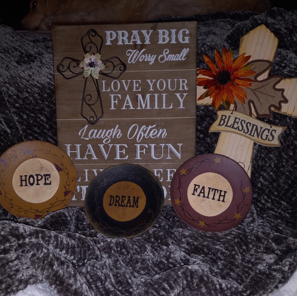 Pray big, blessings and hope dream and love home decor